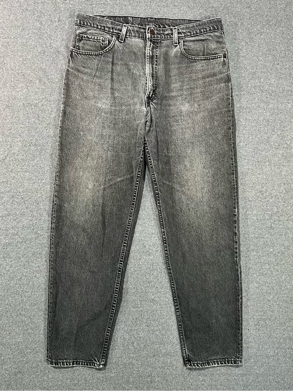 VTG 80s Levis 550 Jeans Mens 36x31 Faded Black Denim Relaxed Tapered Fit USA